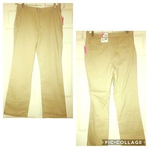 🆕 Izod Girl Khaki Pants Waist Skinny Bootcut 18.5